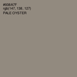 #938A7F - Pale Oyster Color Image
